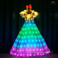 Hot Selling Kids Adults Led Luminous Colorful Princess Dress for Performance